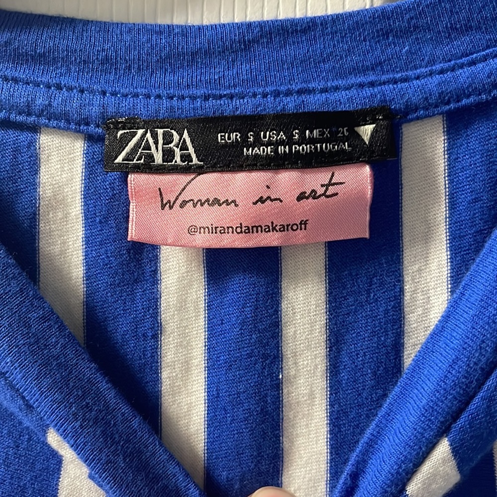Zara top Size Small Woman in Art Collaboration Miranda Makaroff - Picture 4 of 5